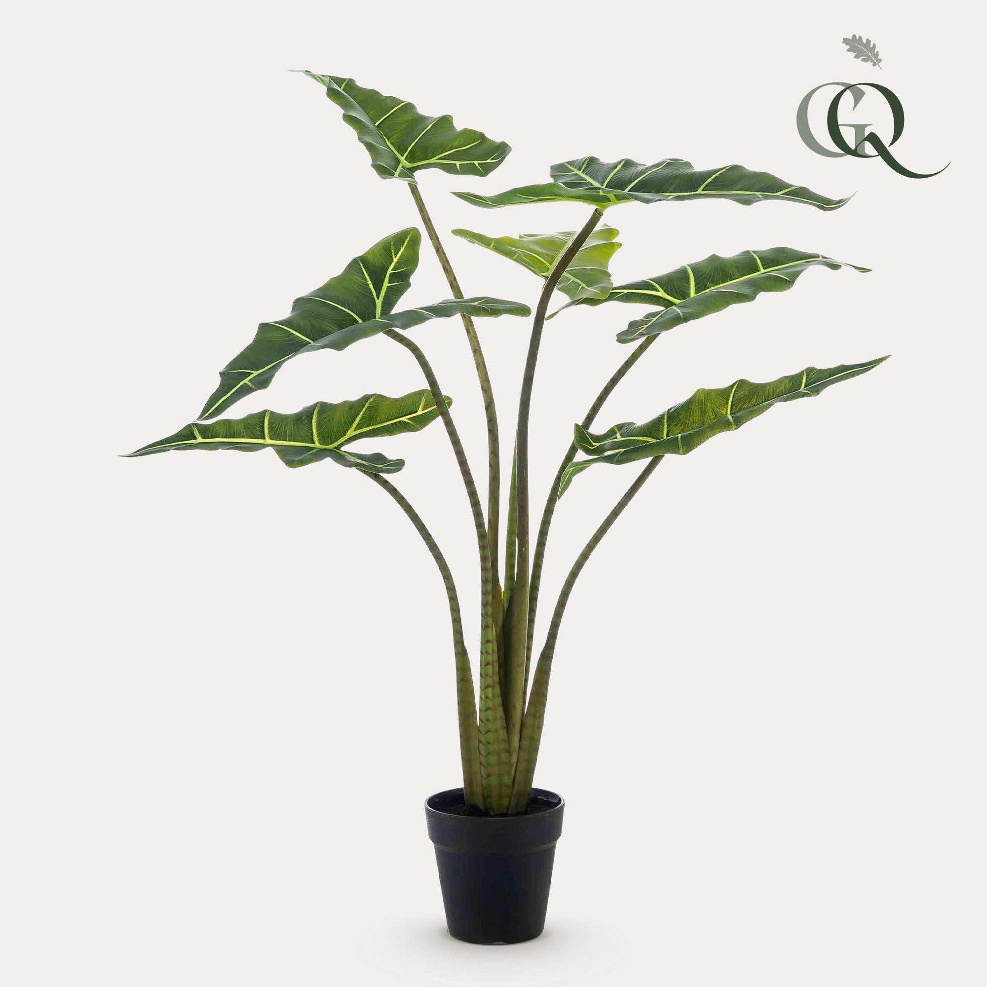 Alocasia Frydek Kunstplant - Olifantsoor 90 cm - Blijvend groene blikvanger