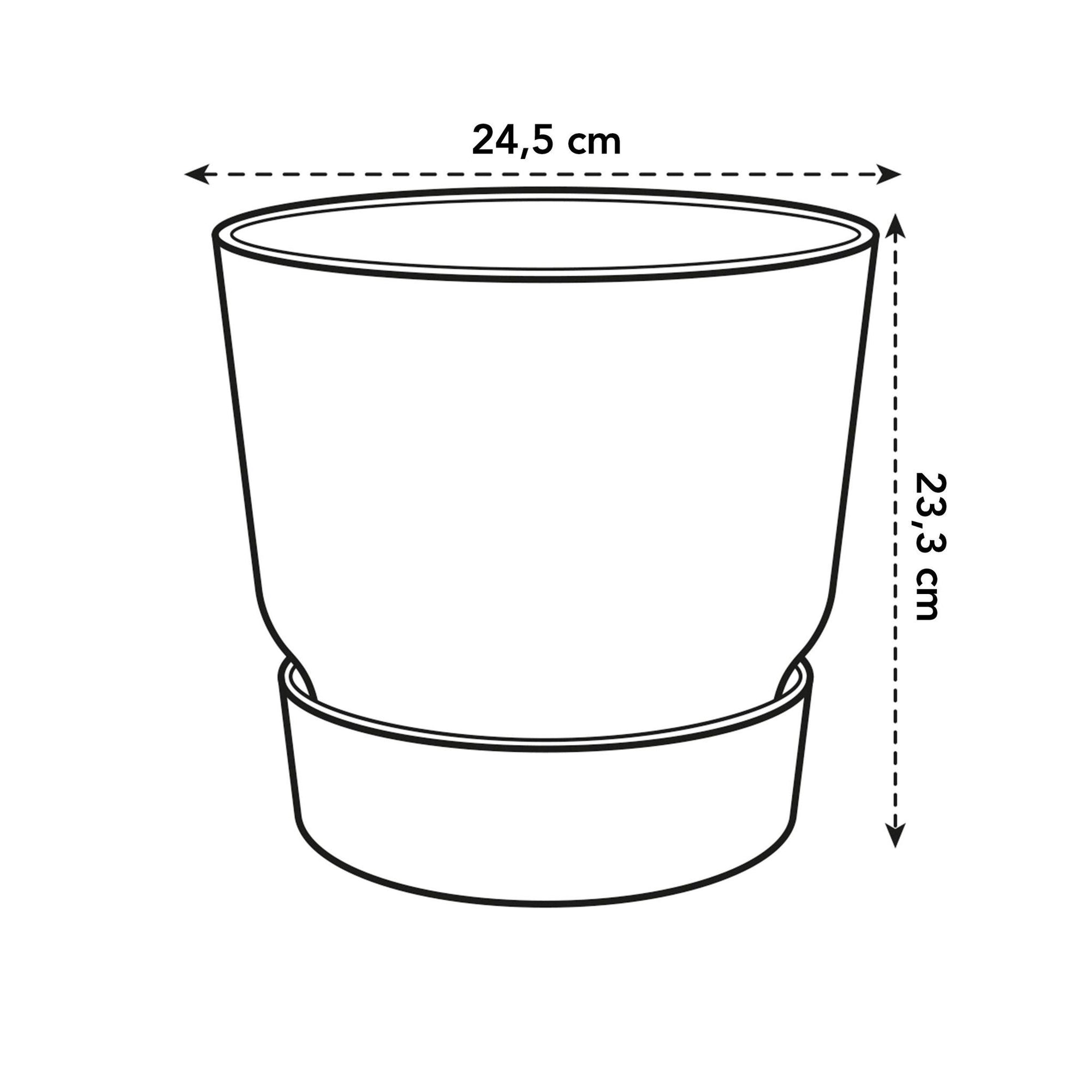 Pot Elho Greenville Round Wit – Duurzame plantenpotten voor binnen en buiten