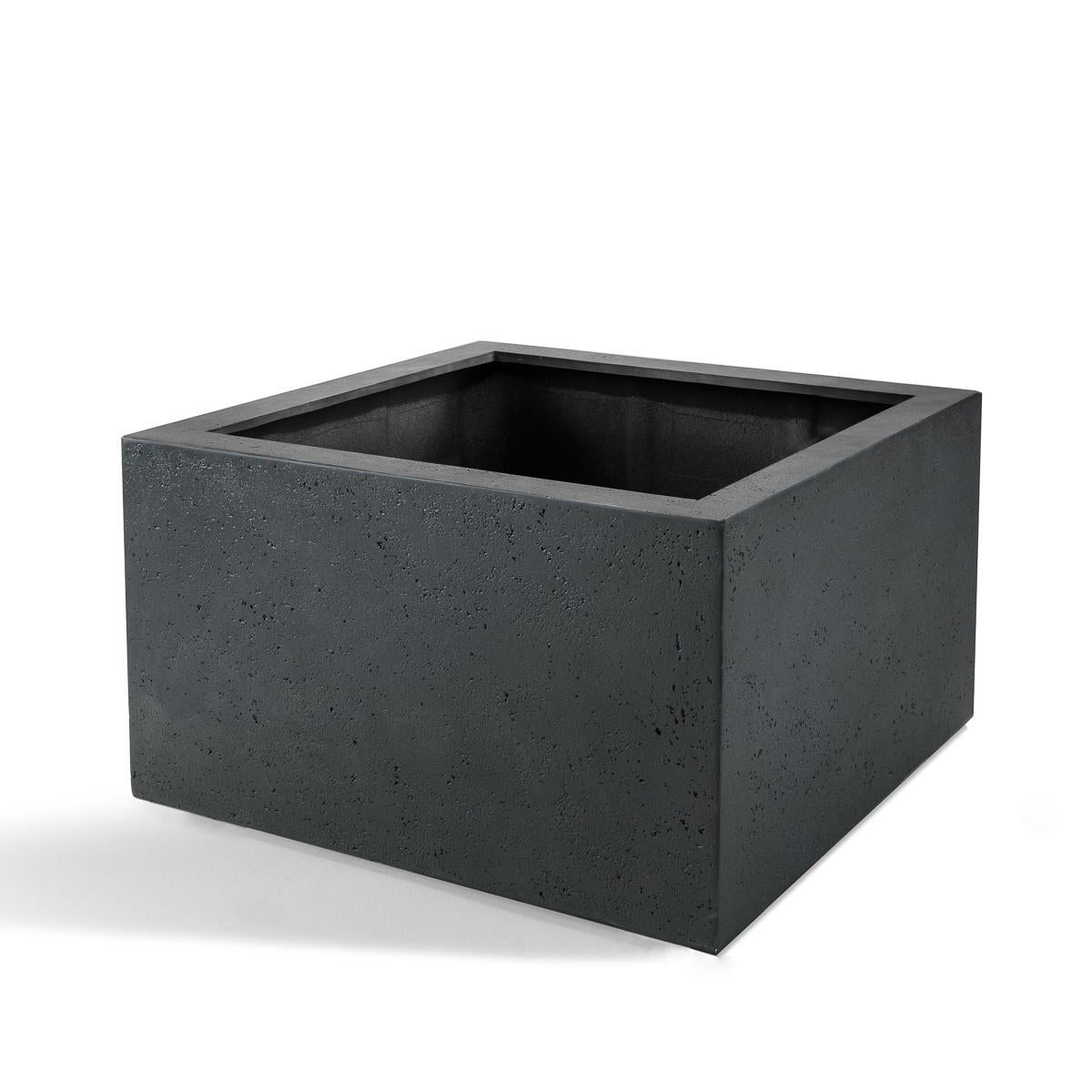 Pot Grigio Low Cube Antraciet – Plantenbak voor binnen en buiten