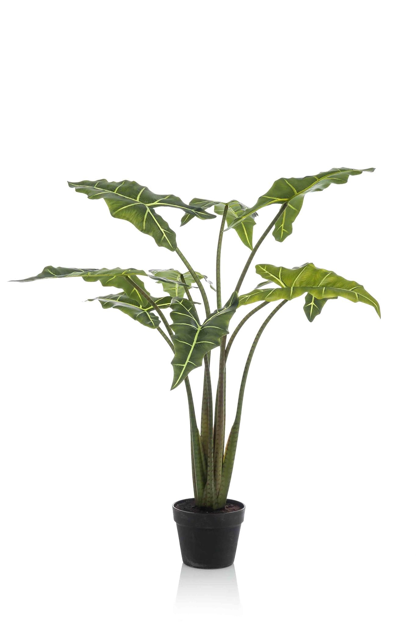 Kunstplant Alocasia Frydek – Olifantsoor – 100 cm - Blijvend mooi