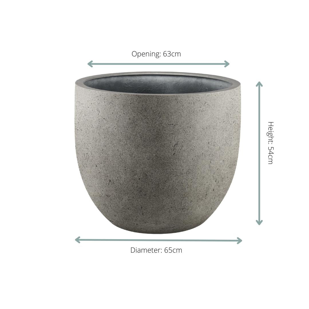 Pot Grigio New Egg Natural Concrete - Bloempot voor binnen en buiten