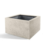 Pot Grigio Low Cube Antique White – Plantenbak voor buiten en binnen