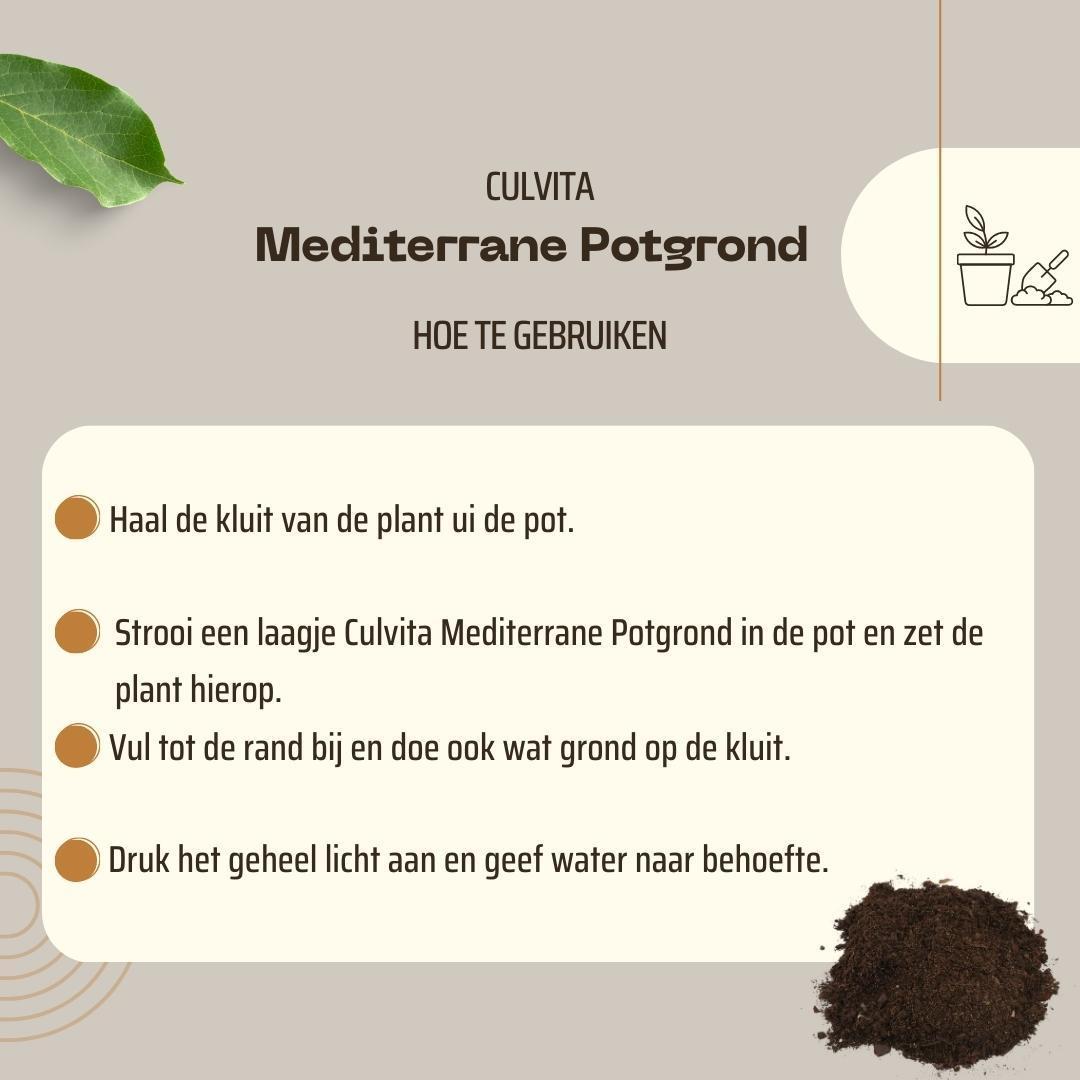 Culvita | Mediterrane Potgrond 40 Liter met RhizoPlus – Premium Potgrond voor Mediterrane Planten