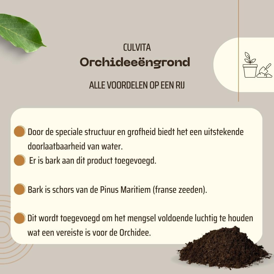 Culvita | Orchideeëngrond 5 Liter – Premium Potgrond voor Orchideeën