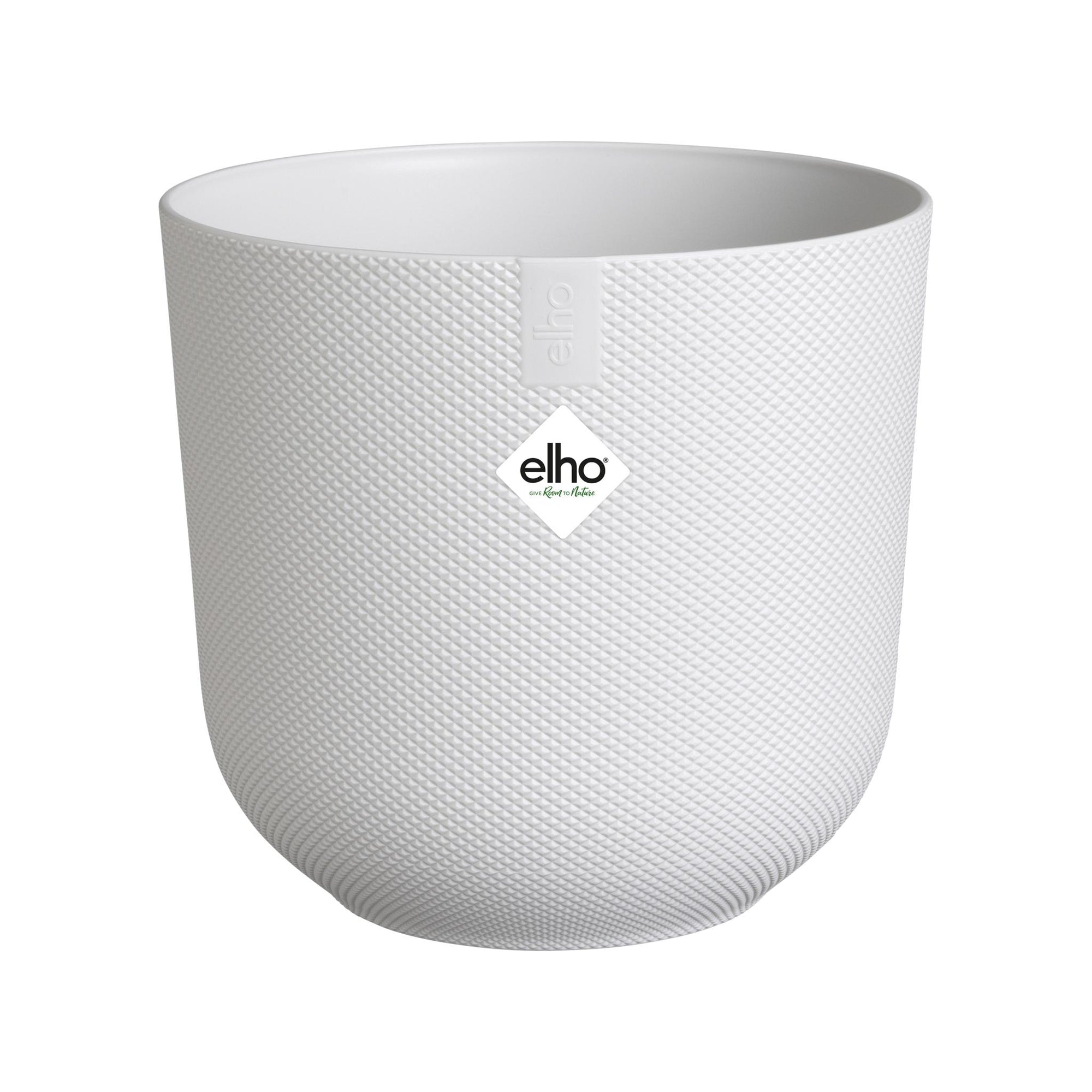 Pot Elho Jazz Round wit - Trendy bloempot - 100% gerecycled plastic