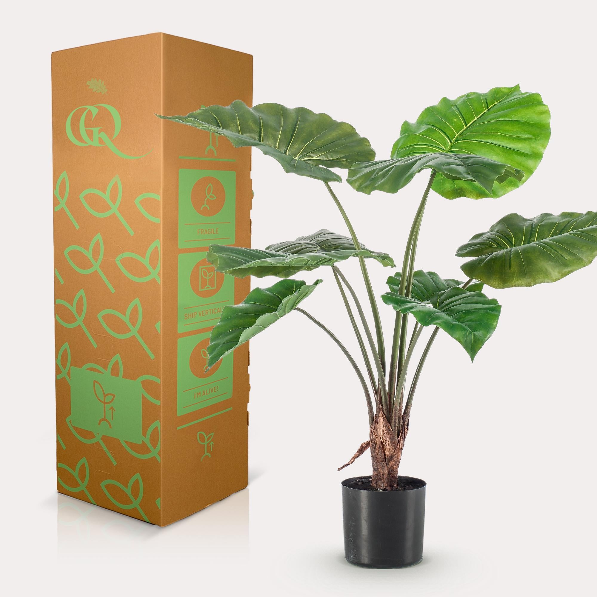 Kunstplant Alocasia - Olifantsoor 70 cm - Altijd groen