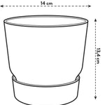 Pot Elho Greenville Round Grijs – Duurzame en stijlvolle plantenpotten