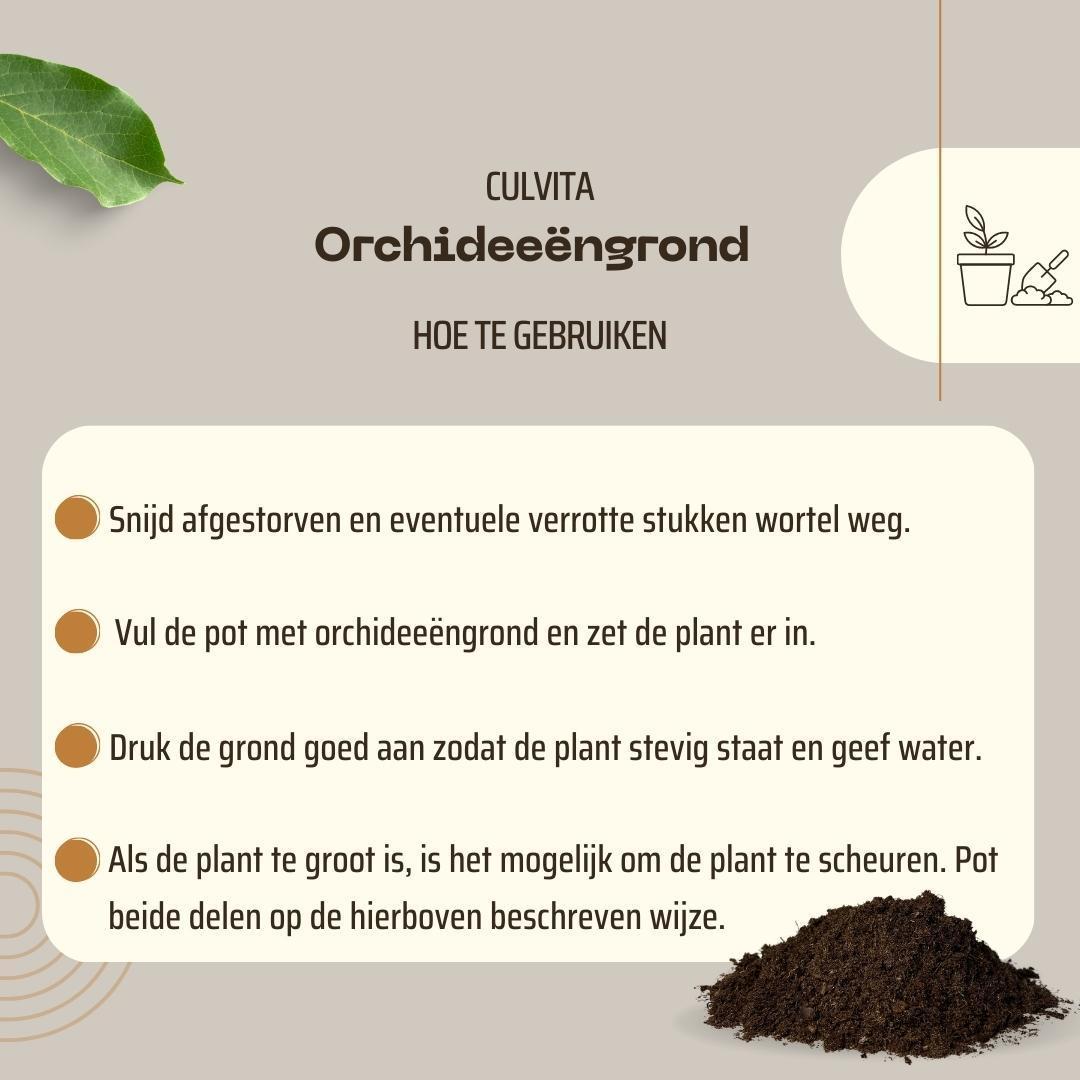 Culvita | Orchideeëngrond 5 Liter – Premium Potgrond voor Orchideeën