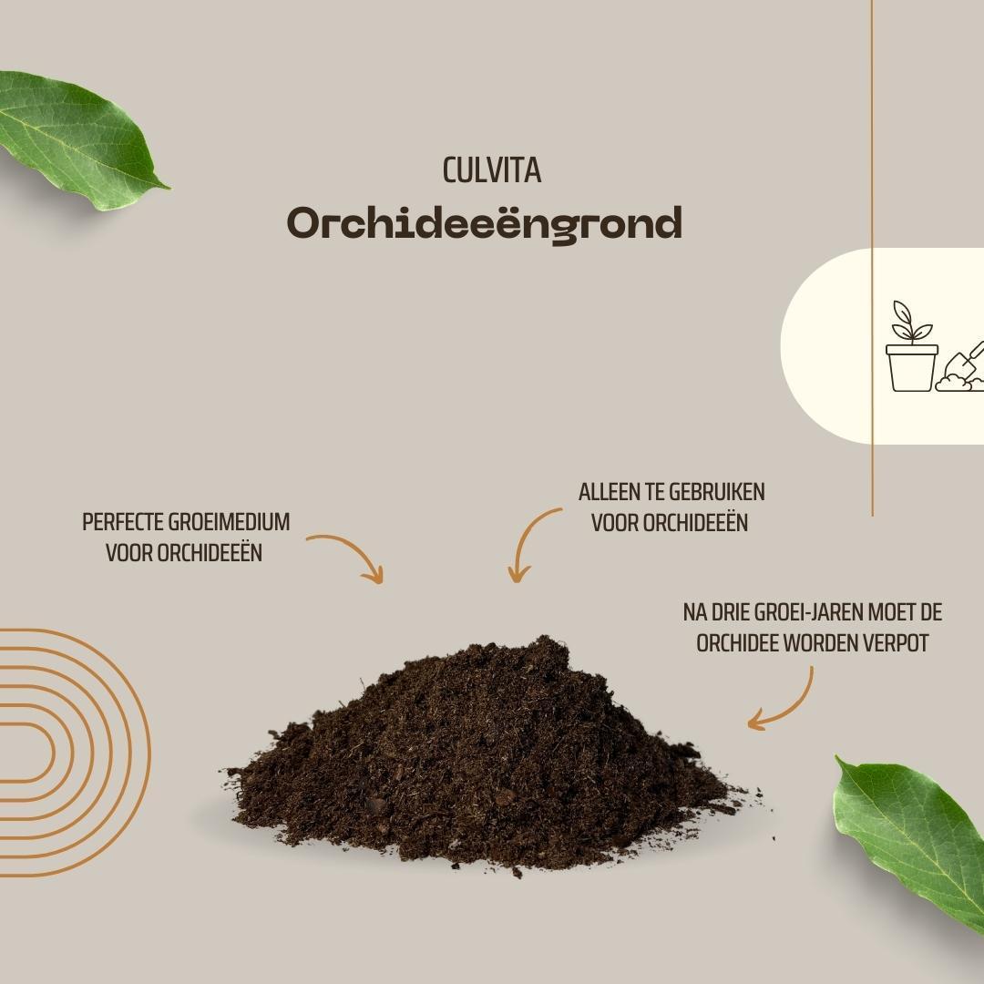 Culvita | Orchideeëngrond 5 Liter – Premium Potgrond voor Orchideeën