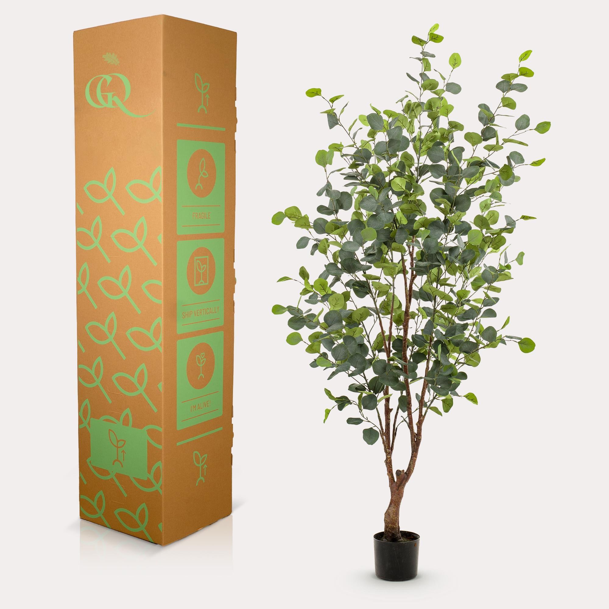 Kunstplant Eucalyptus - Blauwe Gomboom 140 cm - Luxe decoratie