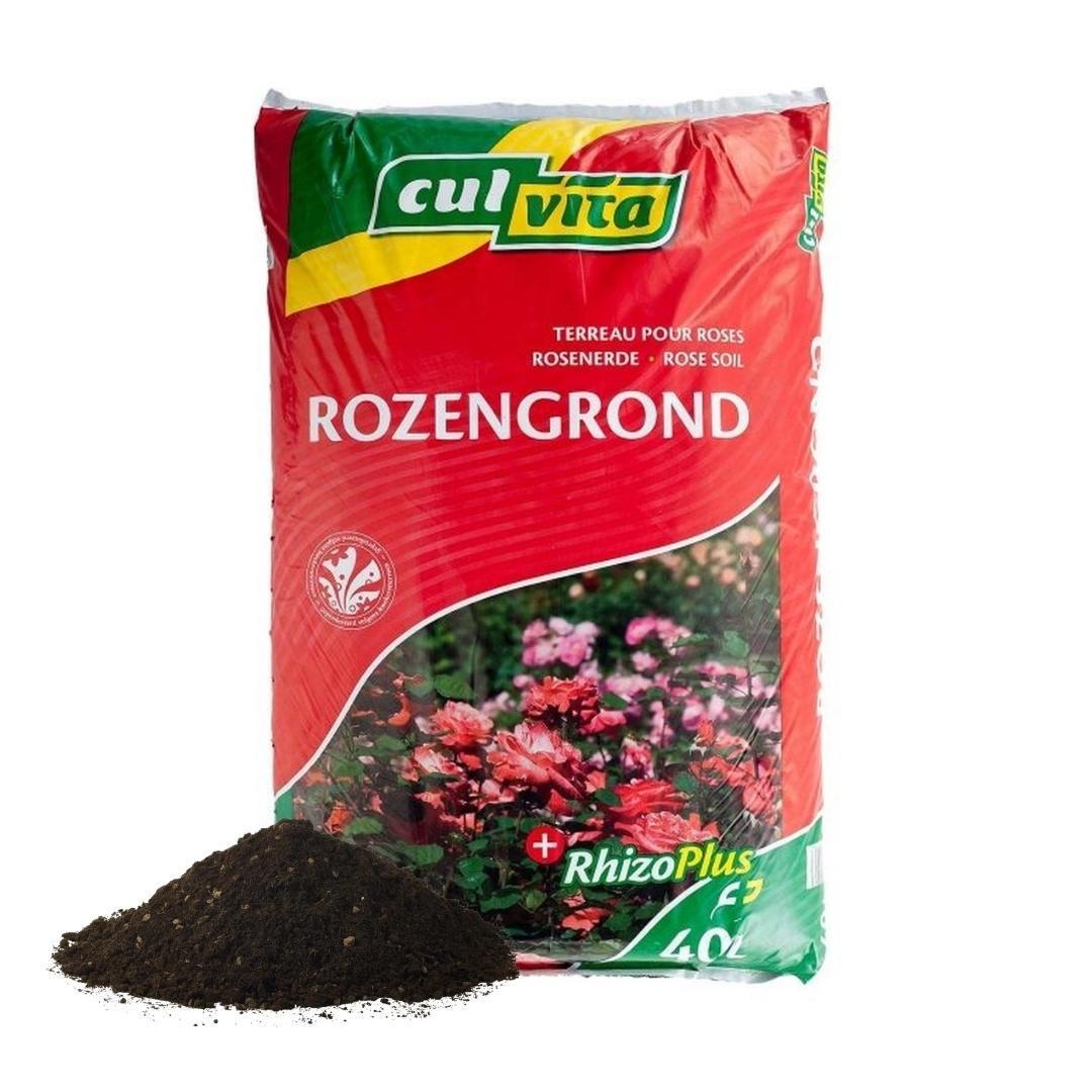 Culvita | Rozengrond 40 liter - potgrond geschikt voor rozen - inclusief RhizoPlus wortelverbeteraar kopen bij Plant en Bomenshop