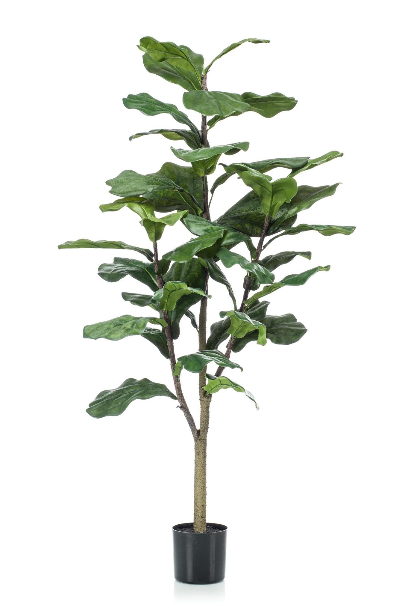 Ficus Lyrata - kunstplant - Tabaksplant - 125 cm - Ideale interieurdecoratie