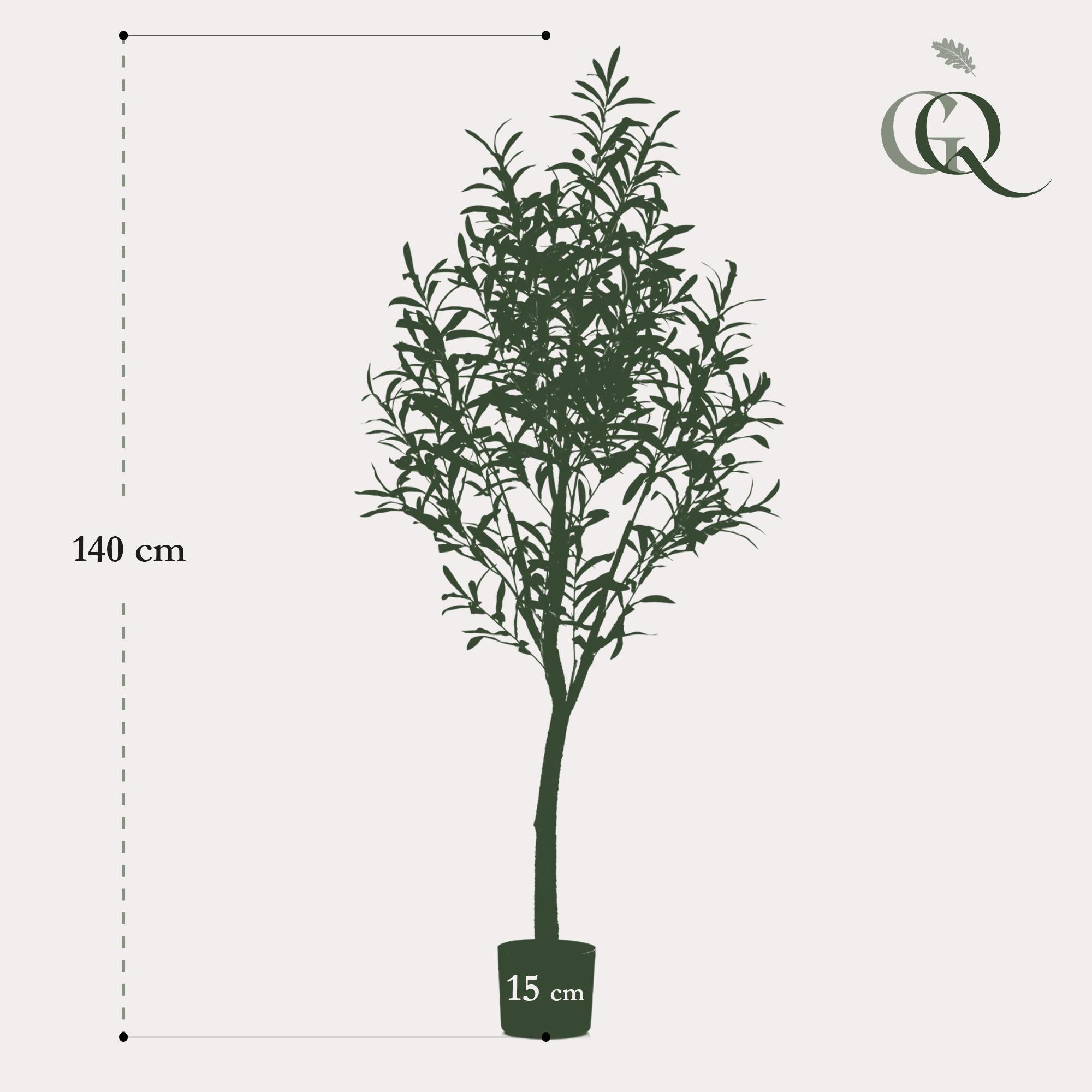 Olea Europaea Kunst Olijfboom - 140 cm - Mediterrane sfeer