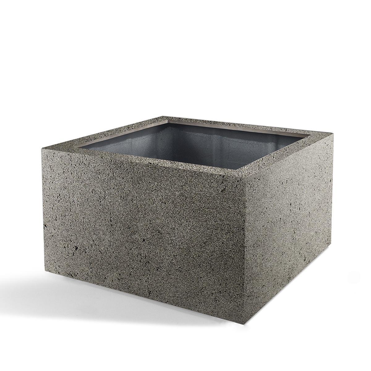 Pot Grigio Low Cube Natural Concrete – Moderne plantenbak